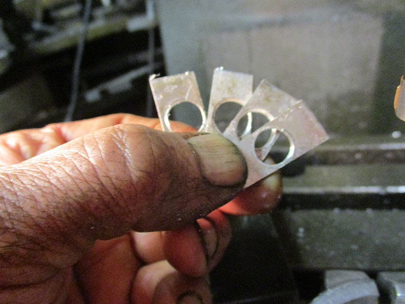 The four shims that were used